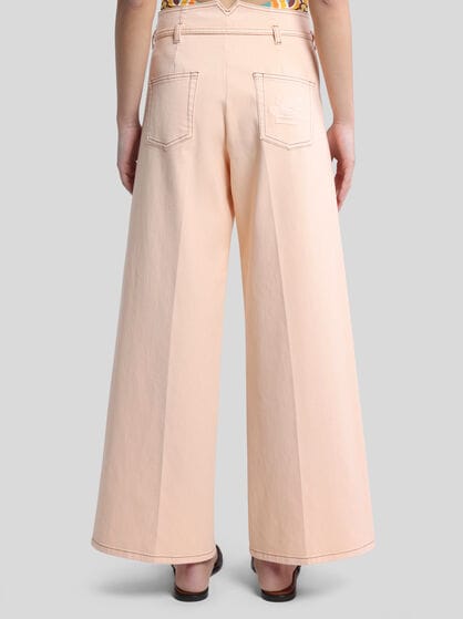 CULOTTE JEANS WITH BELT
