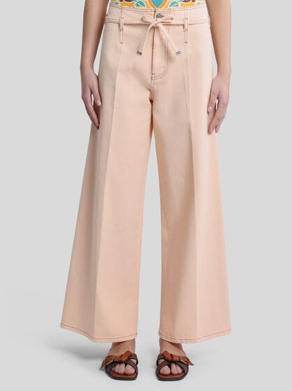 CULOTTE JEANS WITH BELT
