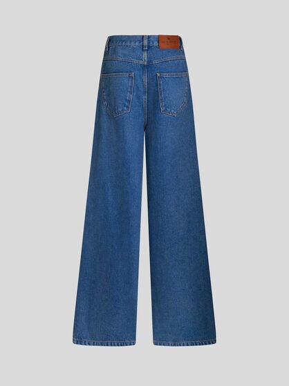 STRETCH COTTON BAGGY JEANS