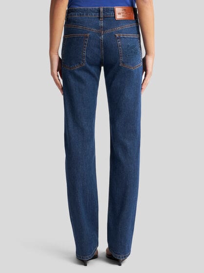 JEANS WITH EMBROIDERED REAR