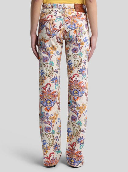 REGULAR-FIT JEANS WITH PRINT