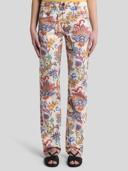 REGULAR-FIT JEANS WITH PRINT