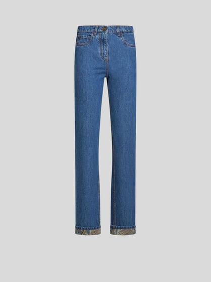 REGULAR-FIT JEANS WITH CUFFS