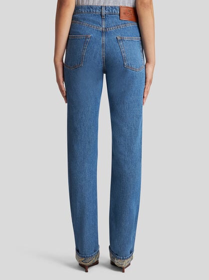 REGULAR-FIT JEANS WITH CUFFS
