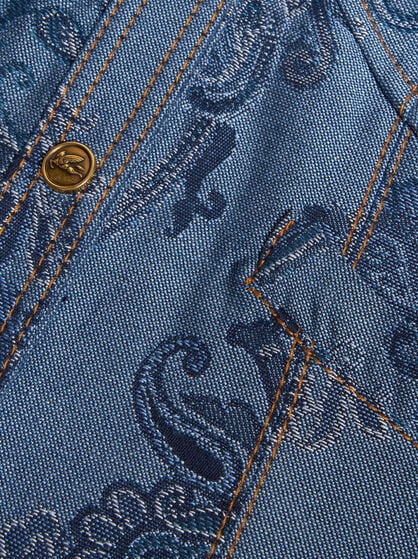 DENIM JACQUARD DRESS