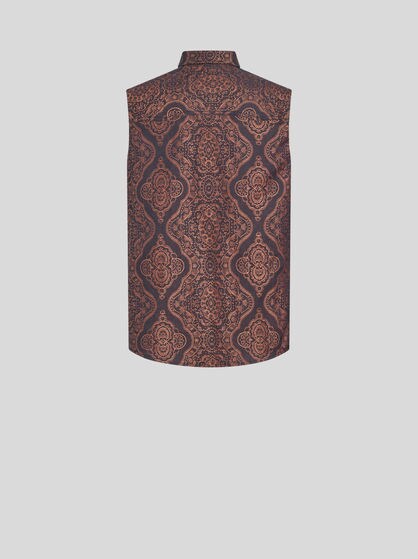 HEMDBLUSE AUS DENIMJACQUARD