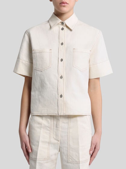 DENIM JACQUARD SHIRT