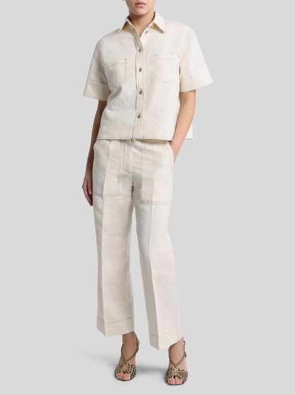DENIM JACQUARD SHIRT