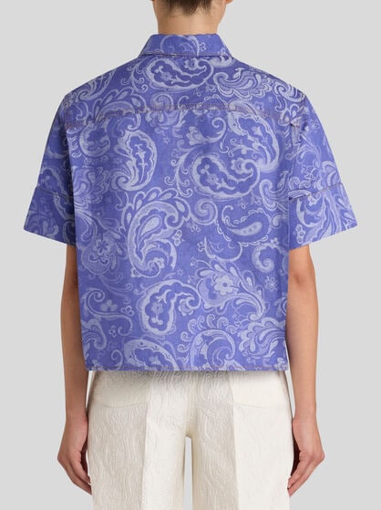 DENIM JACQUARD SHIRT