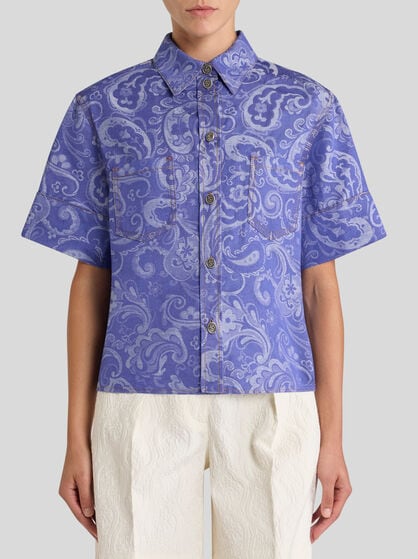 DENIM JACQUARD SHIRT