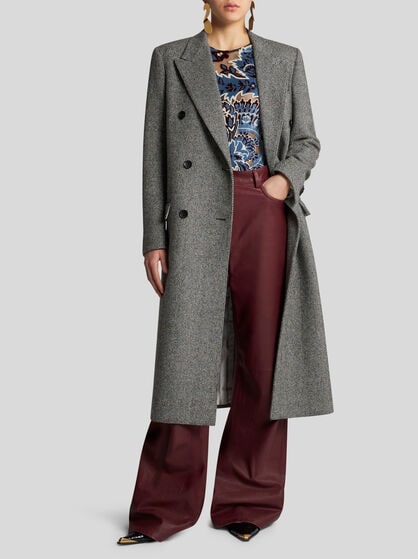 NAPPA LEATHER BAGGY TROUSERS