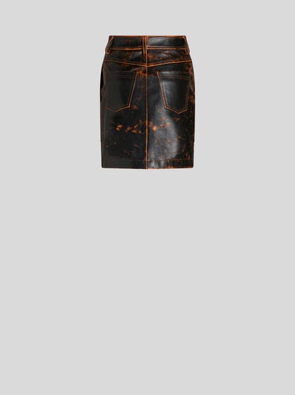 LEATHER MINI SKIRT
