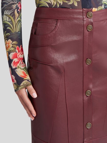 NAPPA LEATHER MERMAID SKIRT