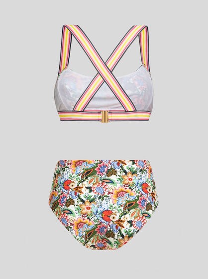 멀티컬러 부케 비키니