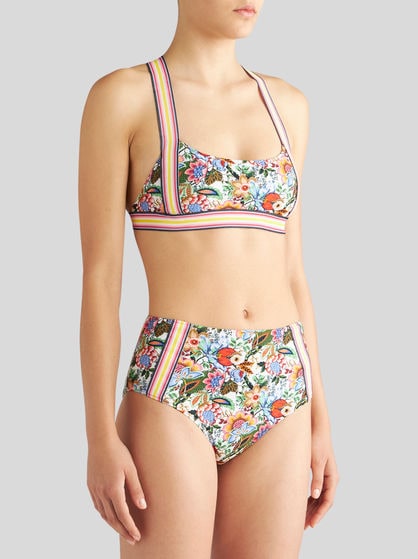 멀티컬러 부케 비키니