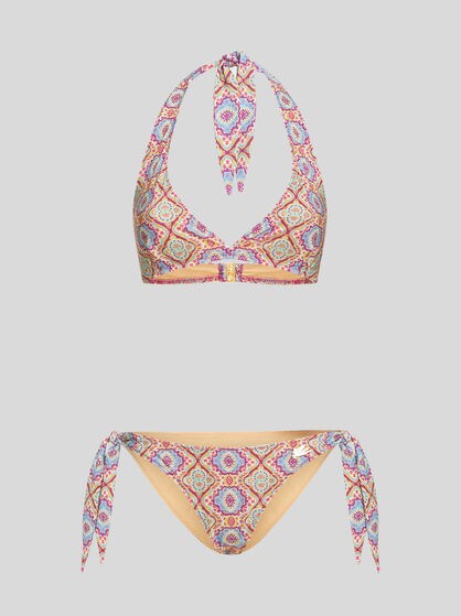 BIKINI WITH MEDALLION PRINT