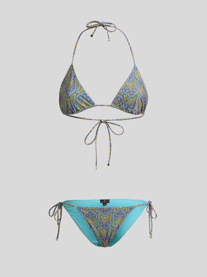 BIKINI WITH MULTICOLOURED PRINT