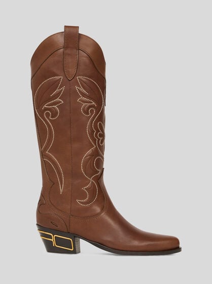 TEXAN-STYLE LEATHER BOOTS