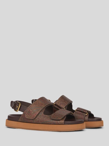 FLAT PAISLEY SANDALS