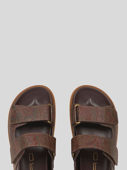 FLAT PAISLEY SANDALS