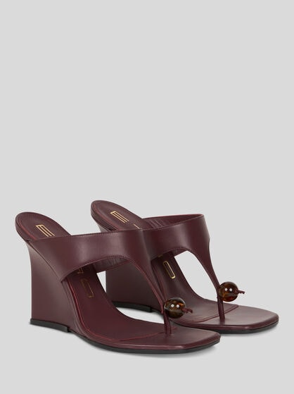 THONG SANDALS WITH WEDGE