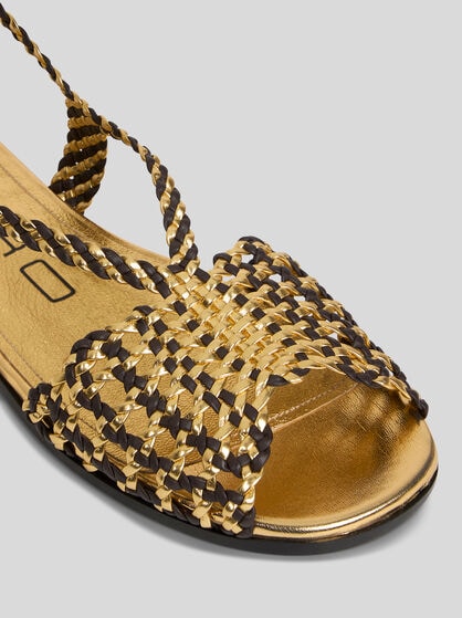 WOVEN FLAT SANDALS