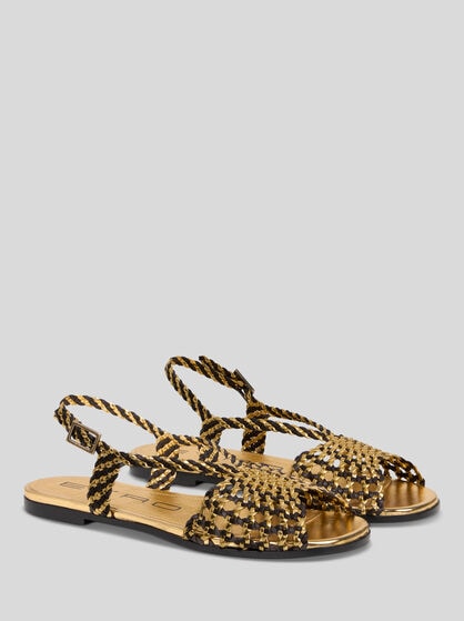 WOVEN FLAT SANDALS