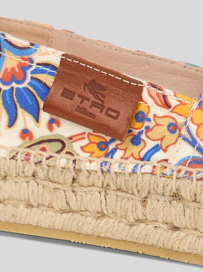 PRINTED COTTON ESPADRILLES