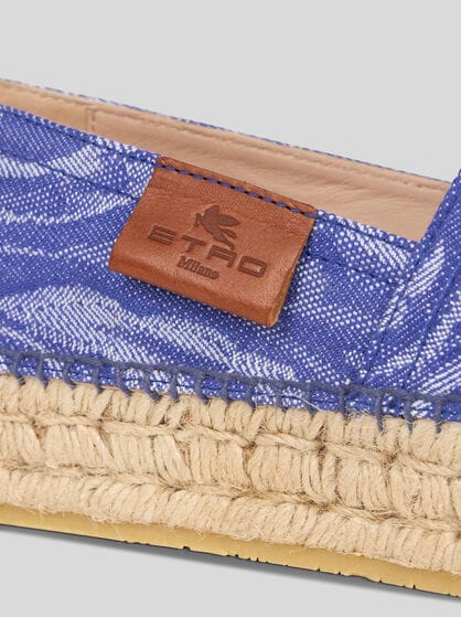 JACQUARD DENIM ESPADRILLES