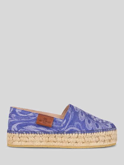 JACQUARD DENIM ESPADRILLES