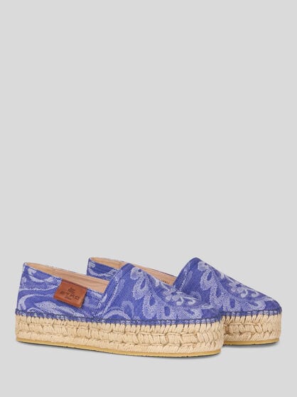 JACQUARD DENIM ESPADRILLES