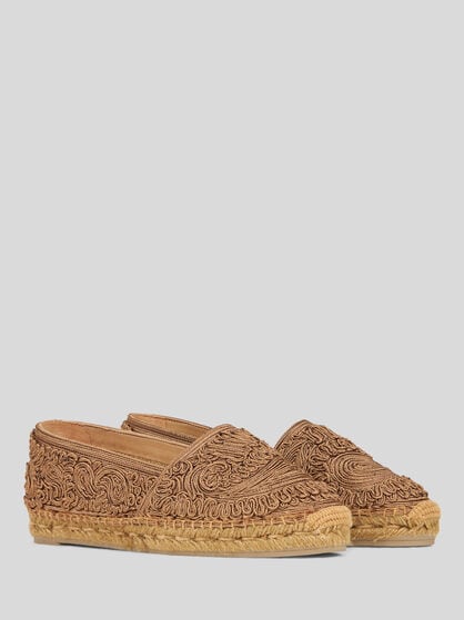 ETRO X CASTAÑER ESPADRILLES WITH PAISLEY EMBROIDERY