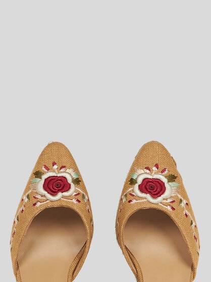 ETRO X CASTAÑER WEDGE ESPADRILLES WITH EMBROIDERY