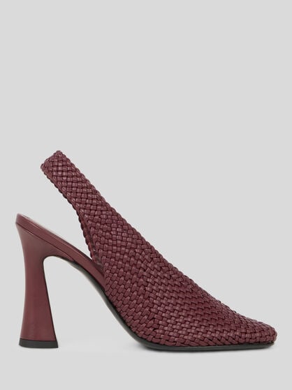 WOVEN SLINGBACKS