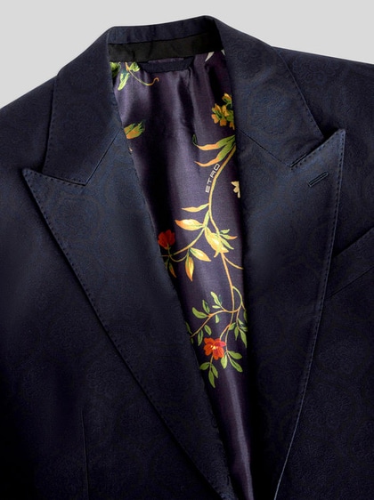 detail of a WOOL JACQUARD JACKET