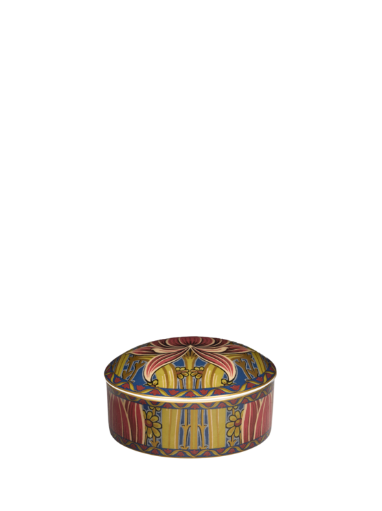 Etro, Portagioie In Porcellana Con Motivo A Fiori, Multicolor