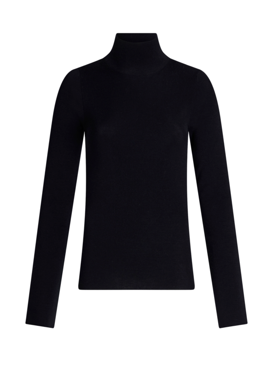 Etro Women's Navy Blue Wool Turtleneck Sweater, Woman, Size 50