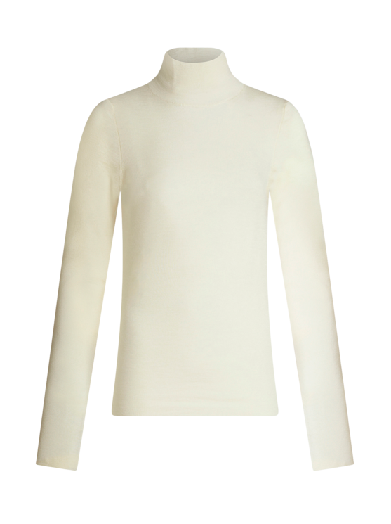 Etro Women's White Wool Turtleneck Sweater, Woman, Size 50