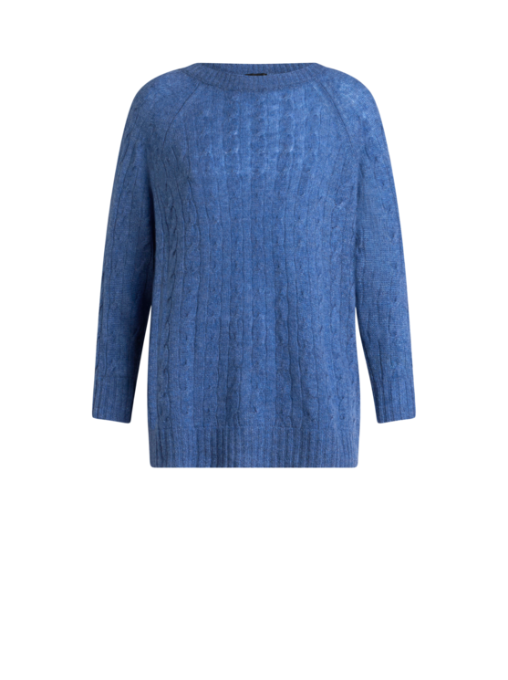 Etro, Maglia In Cashmere Maniche A Tre Quarti, Donna, Blu, Taglia 40