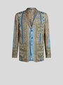 【洗練された】ETRO マイクロパターン ジャージーブレザー メンズ ジャケット&ブレザー:アンコン、ジャカード | エトロ