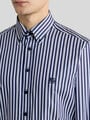 STRIPED BUTTON-DOWN COTTON SHIRT — Image 4
