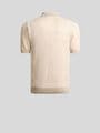 KNIT COTTON POLO SHIRT WITH FLORAL PAISLEY MOTIF — Image 5