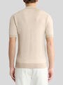 KNIT COTTON POLO SHIRT WITH FLORAL PAISLEY MOTIF — Image 4