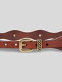 LEATHER BELT WITH JEWEL STUDS — Image 3
