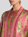 SILK TWILL KESA WITH PAISLEY FOLIAGE MOTIF — Image 3