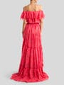 LONG DRESS IN SILK-BLEND JACQUARD WITH FLORAL PAISLEY MOTIF — Image 4