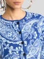 JACQUARD CROPPED CARDIGAN WITH FLORAL PAISLEY MOTIF — Image 3