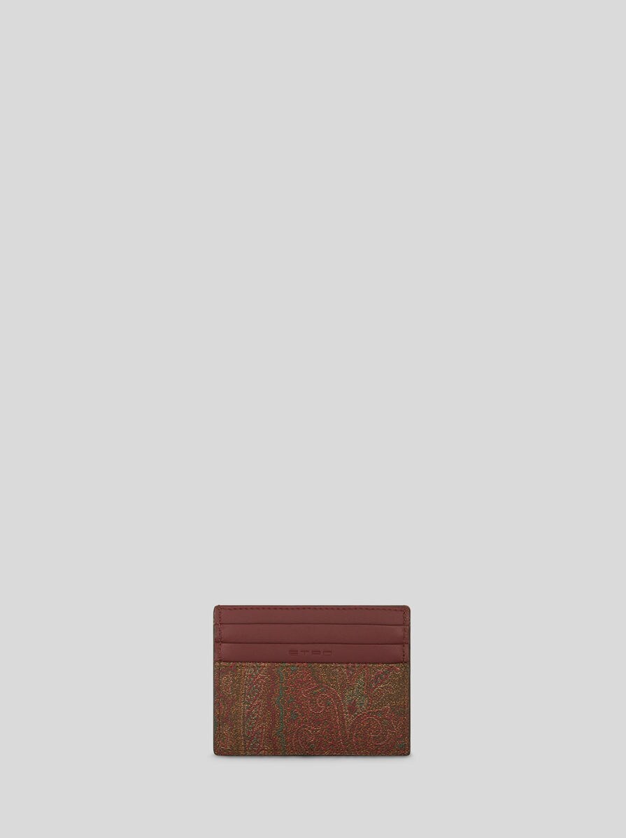 ★ETRO★ペイズリー カード ウォレット ペイズリー カードホルダー | メンズ | レッド | エトロ