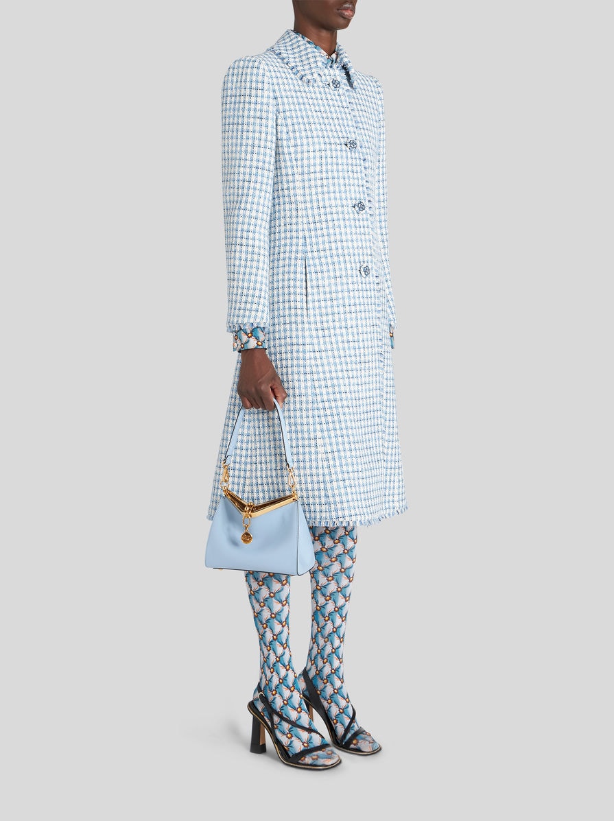【美品】エトロ　ヴェラ　スモール　ショルダーバッグ　ライトブルー　現行 美品】エトロ ヴェラ スモール ショルダーバッグ ライトブルー 現行