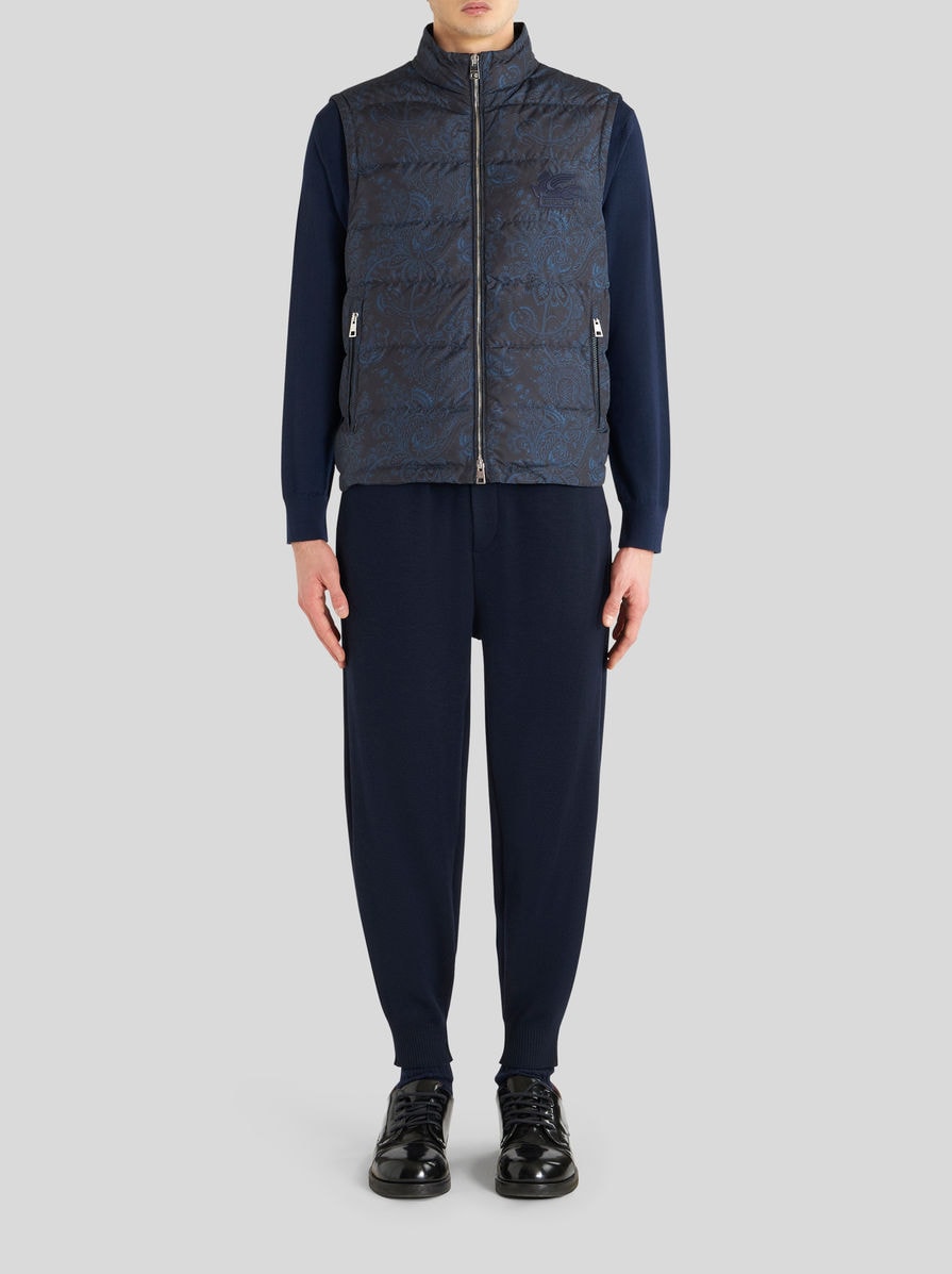 ETRO ダークグレー ダウンベスト 24AW】MEN 光電子ダウンベスト ダークスレイト 071444107